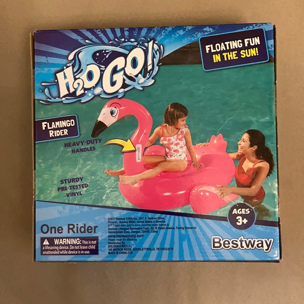 NEW H2O GO Flamingo Rider - Inflatable Pool Float - Picture 3 of 4